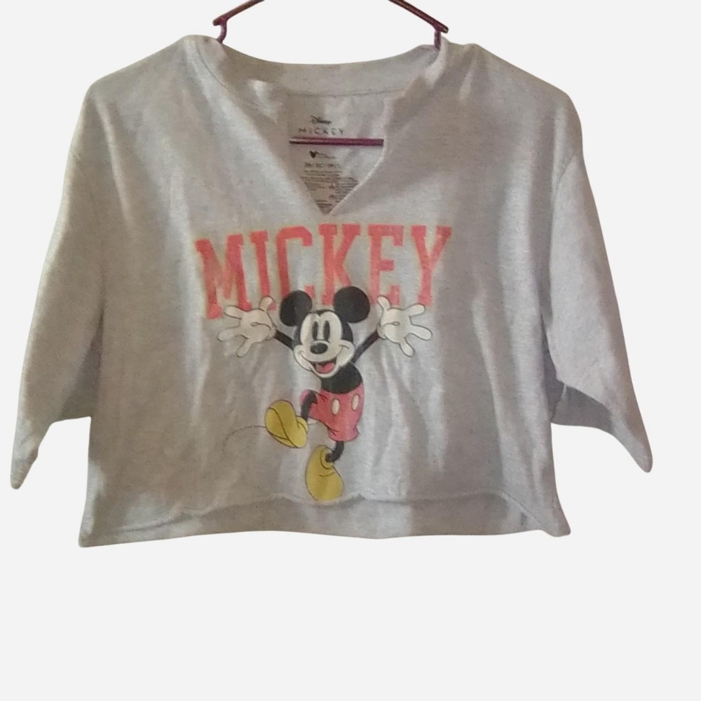 Disney Light Gray Mickey Mouse Tee